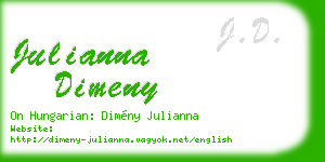 julianna dimeny business card